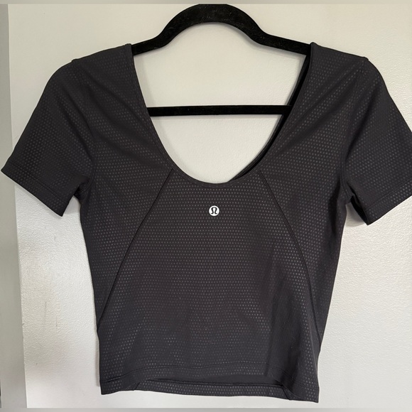 Lululemon Align Short Sleeve Embossed Top - Picture 3 of 3